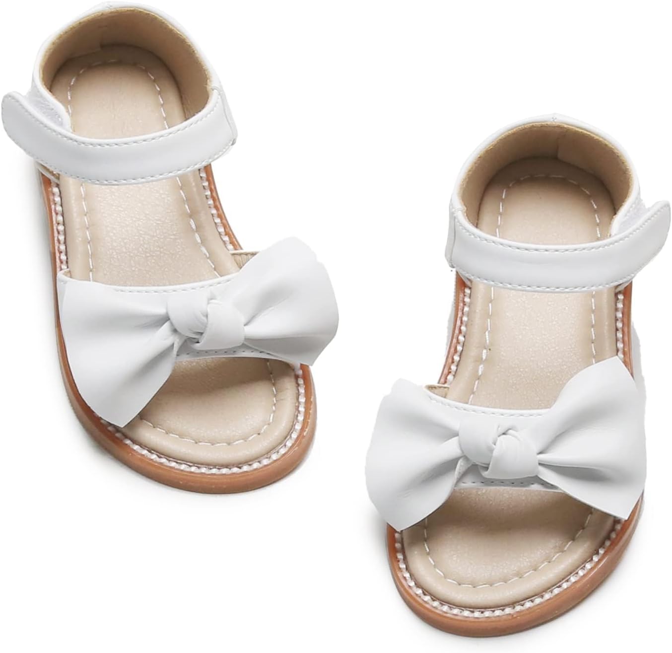Girls' Pink Sandals – Easter Flower Girl Dress Shoes, Open-Toe Flats | Sandals