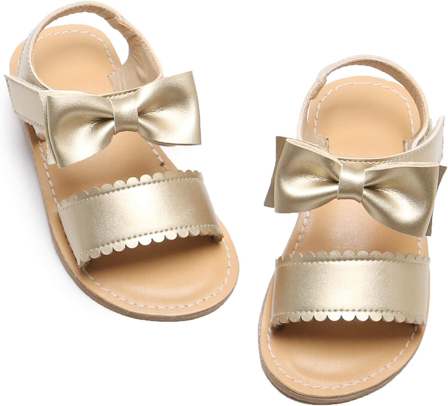 Girls' white sandals (size 6)
