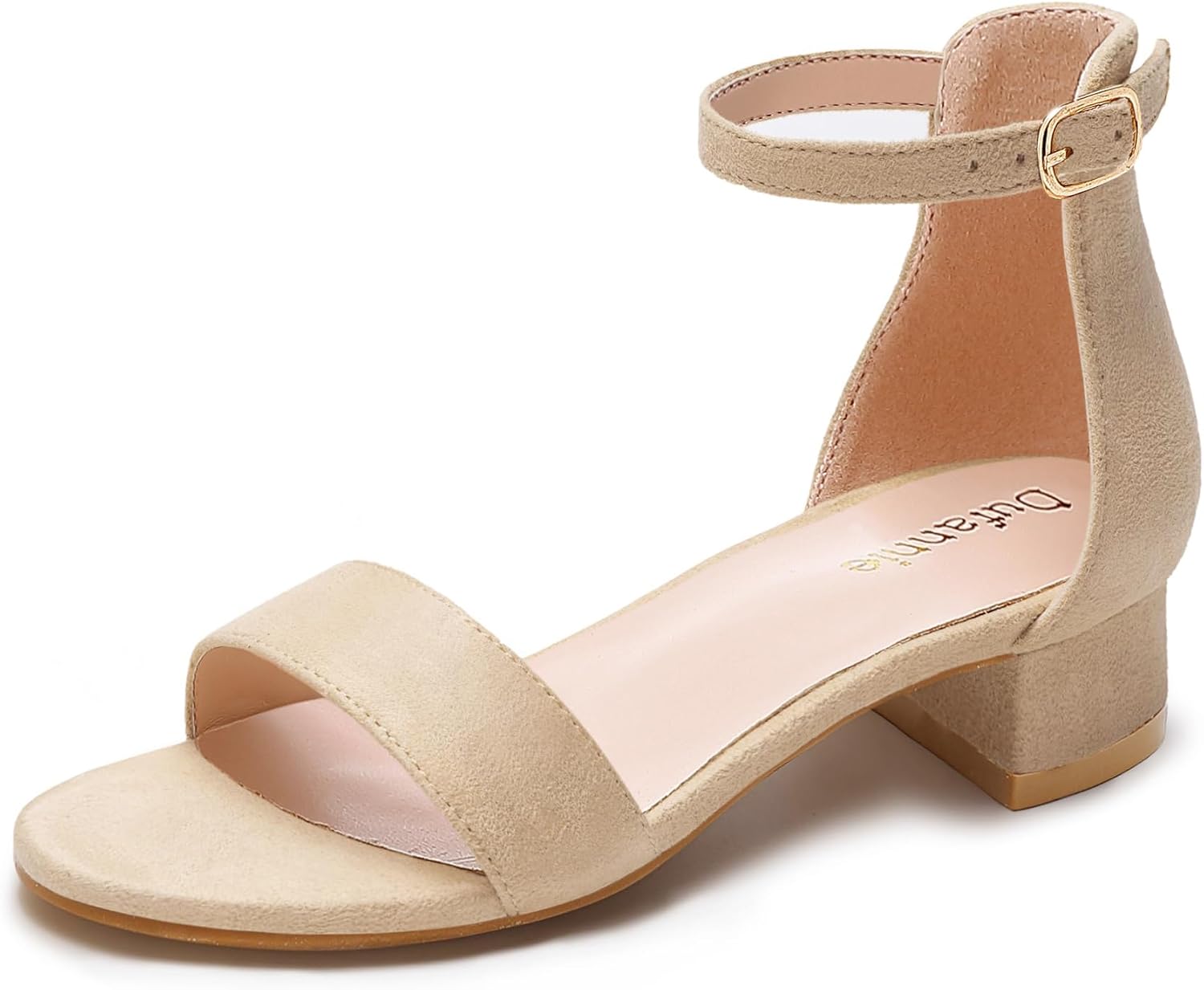 Children's Gold Dress Shoes/Sandals with Heels (Big Kid Size 3)