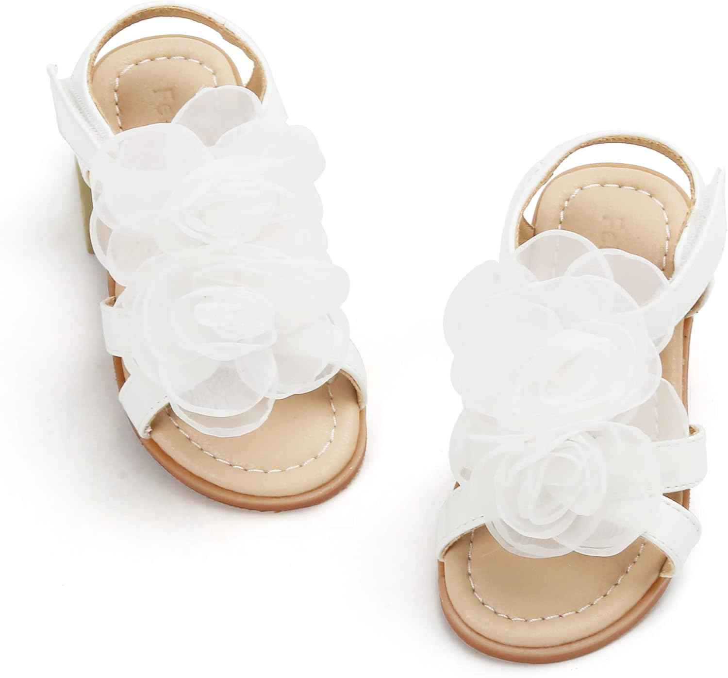 Girls' Pink Sandals – Easter Flower Girl Dress Shoes, Open-Toe Flats | Sandals