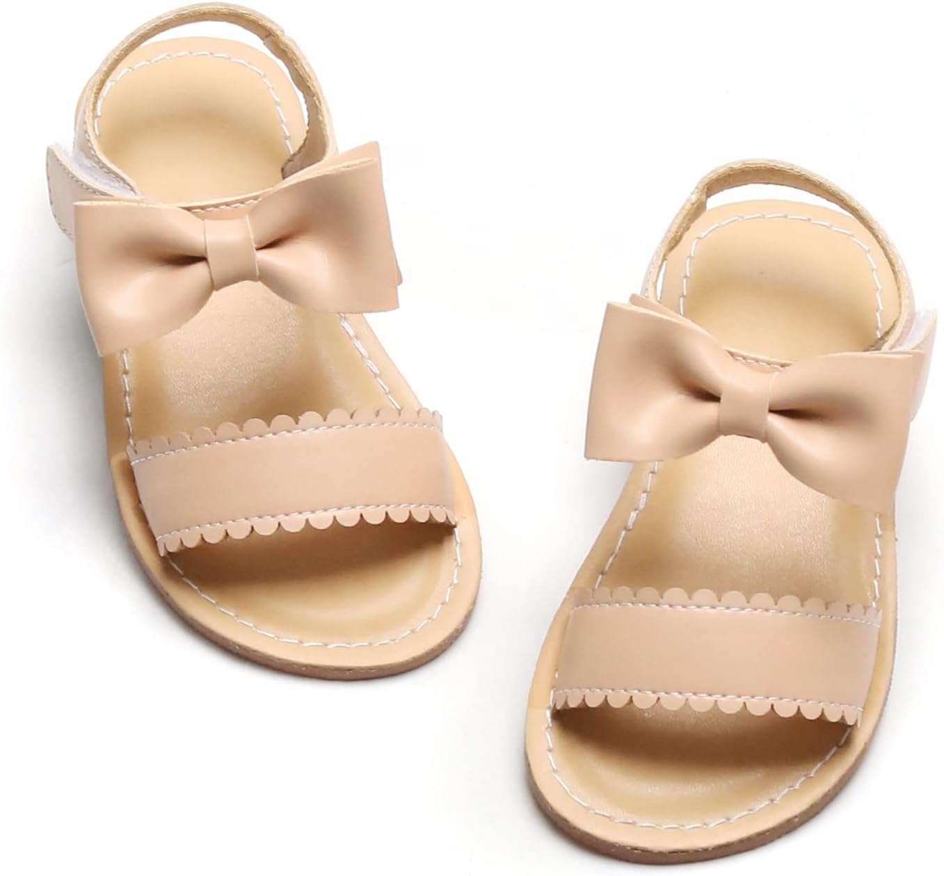 Girls' white sandals (size 6)
