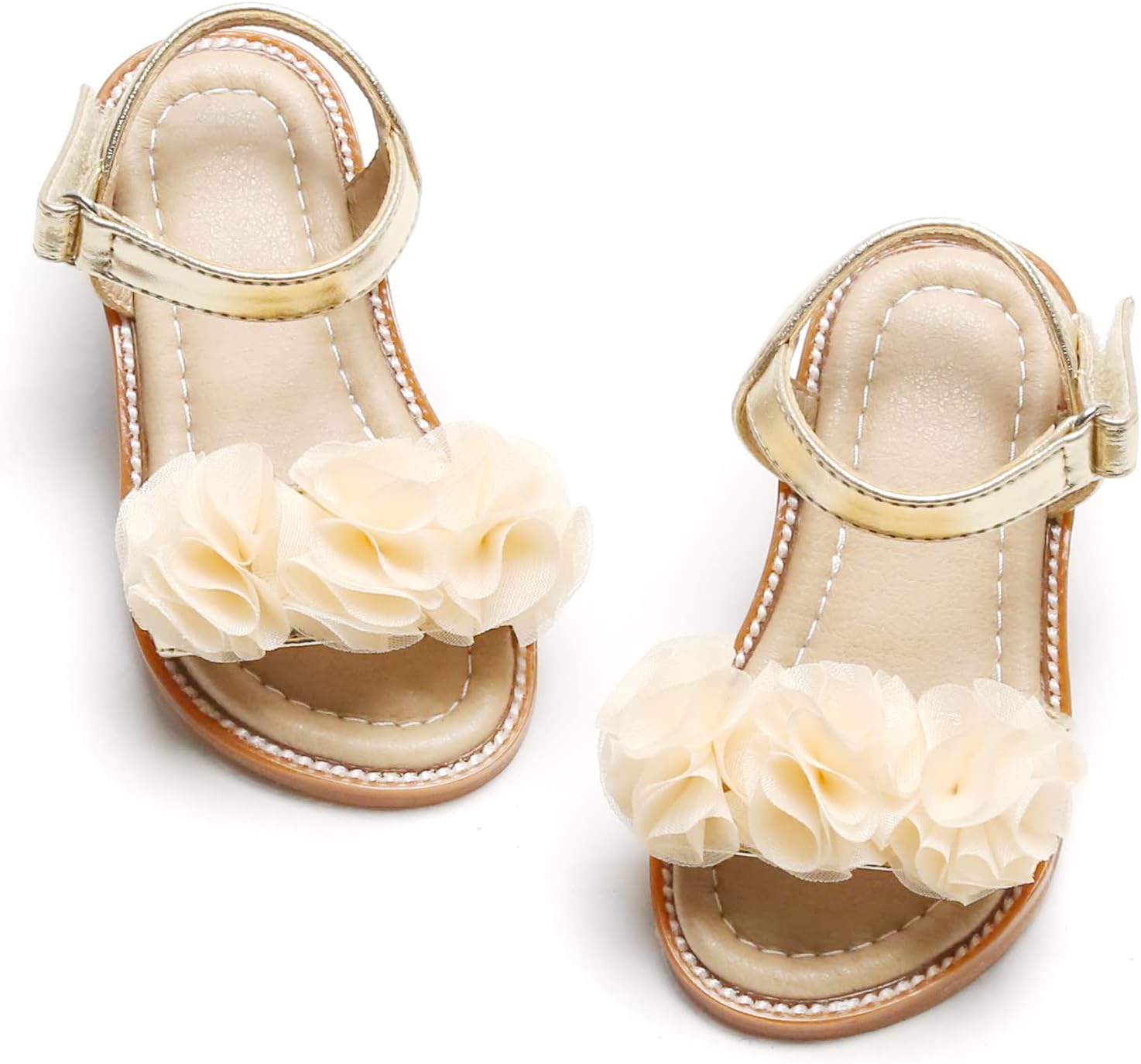 Girls' Pink Sandals – Easter Flower Girl Dress Shoes, Open-Toe Flats | Sandals