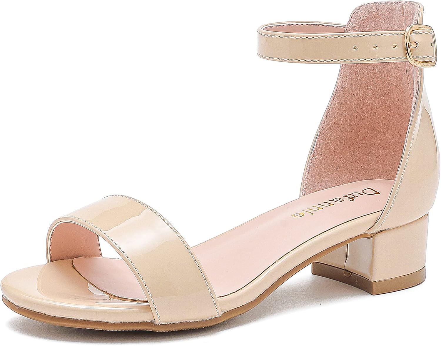 Children's Gold Dress Shoes/Sandals with Heels (Big Kid Size 3)