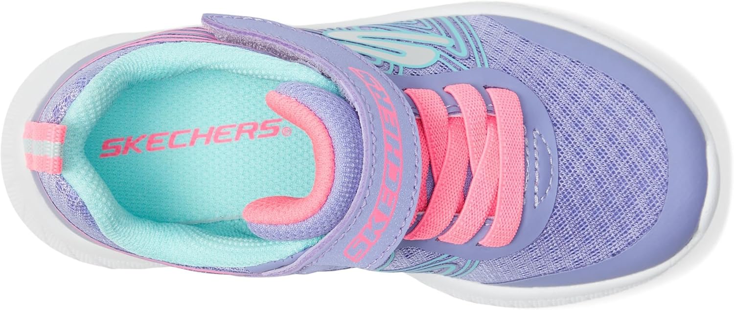 Skechers Kids' Unisex Microspec Plus - Swirl Sweet Sneakers.