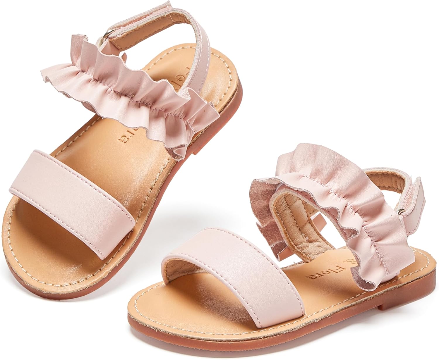 Girls' white sandals (size 6)