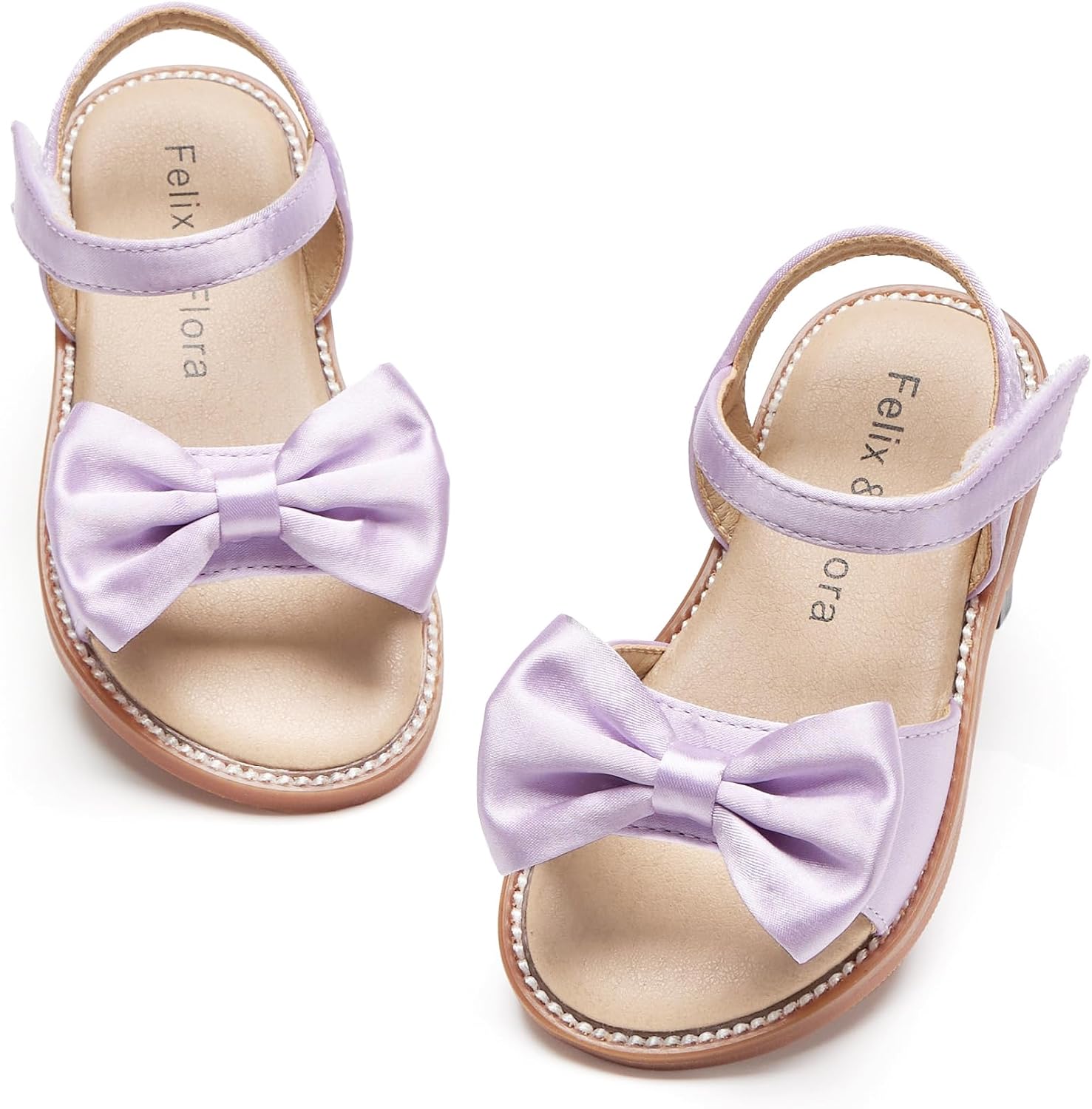 Girls' white sandals (size 6)