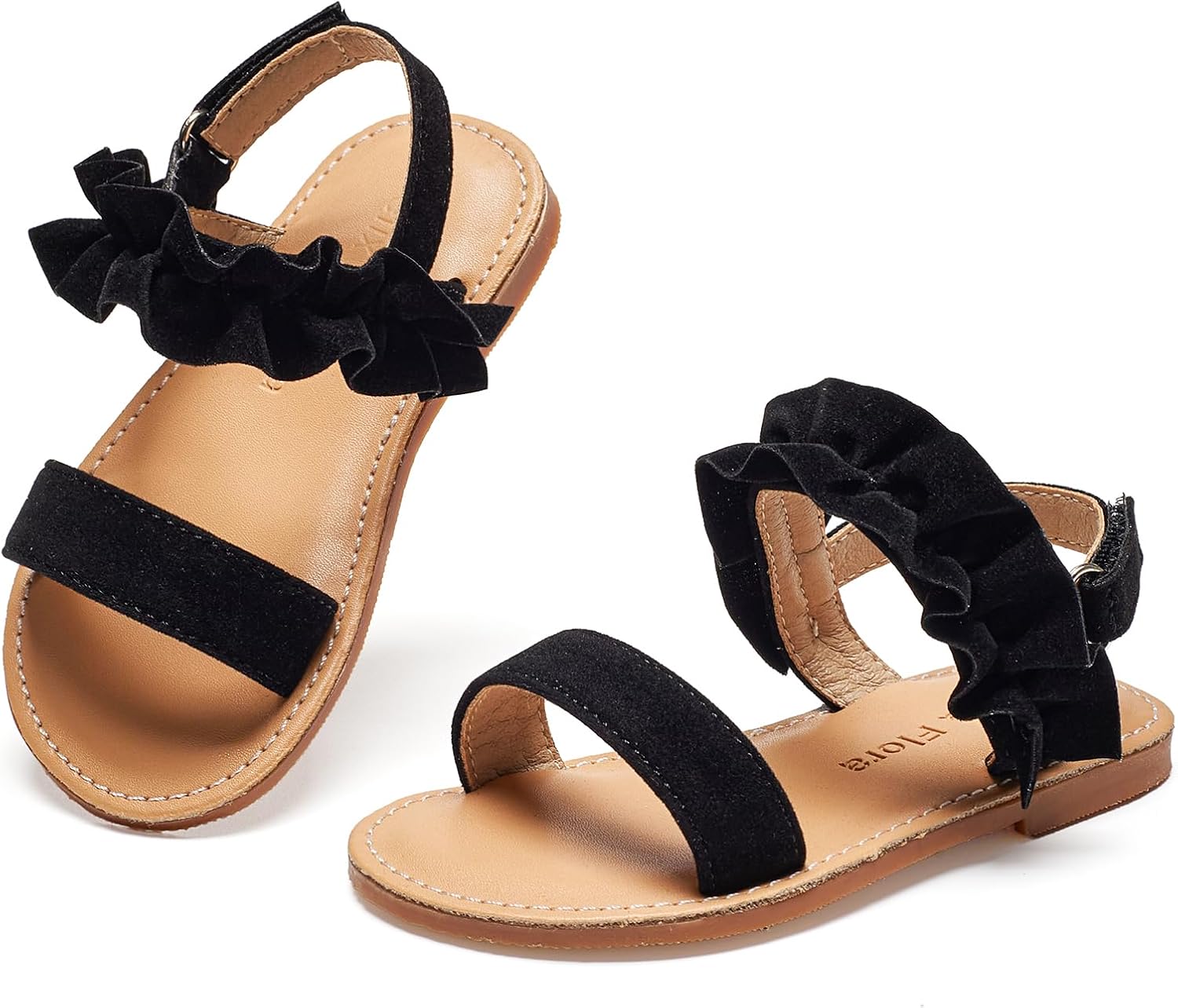 Girls' white sandals (size 6)