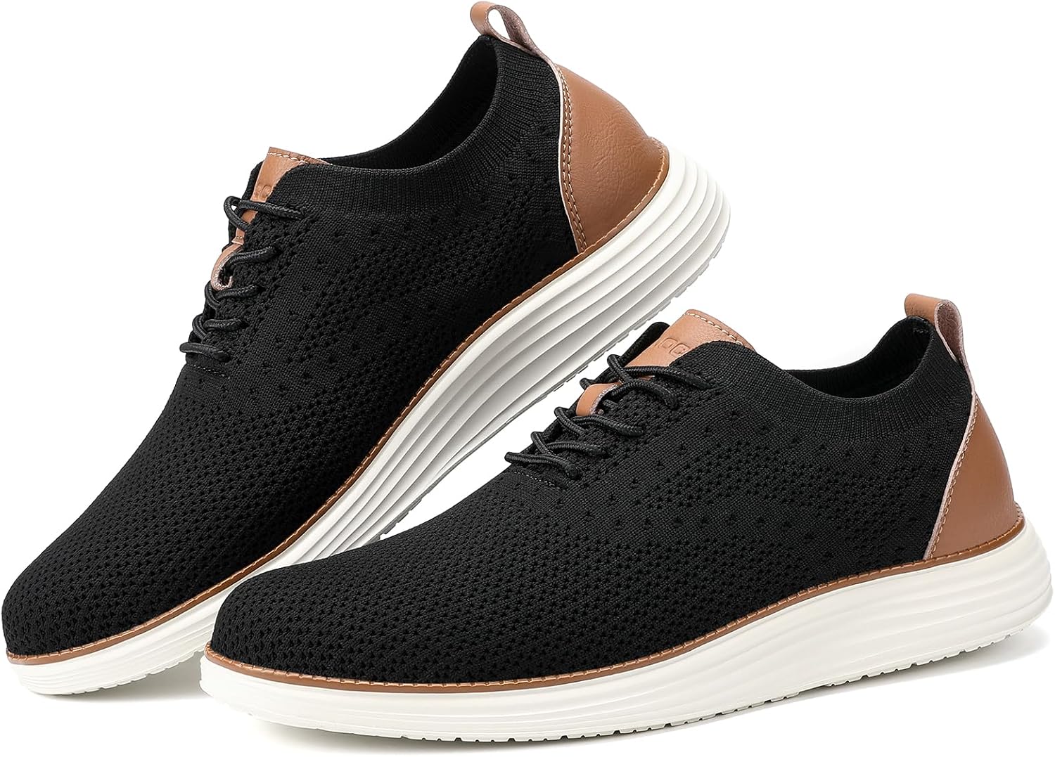 Men's Casual Business Sneakers (Black, Size 44W) | Stylish Sneakers