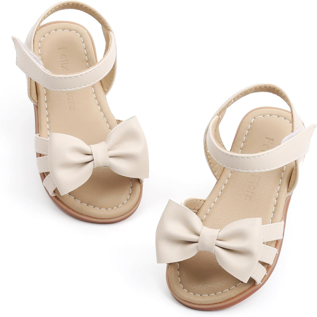 Girls' Pink Sandals – Easter Flower Girl Dress Shoes, Open-Toe Flats | Sandals