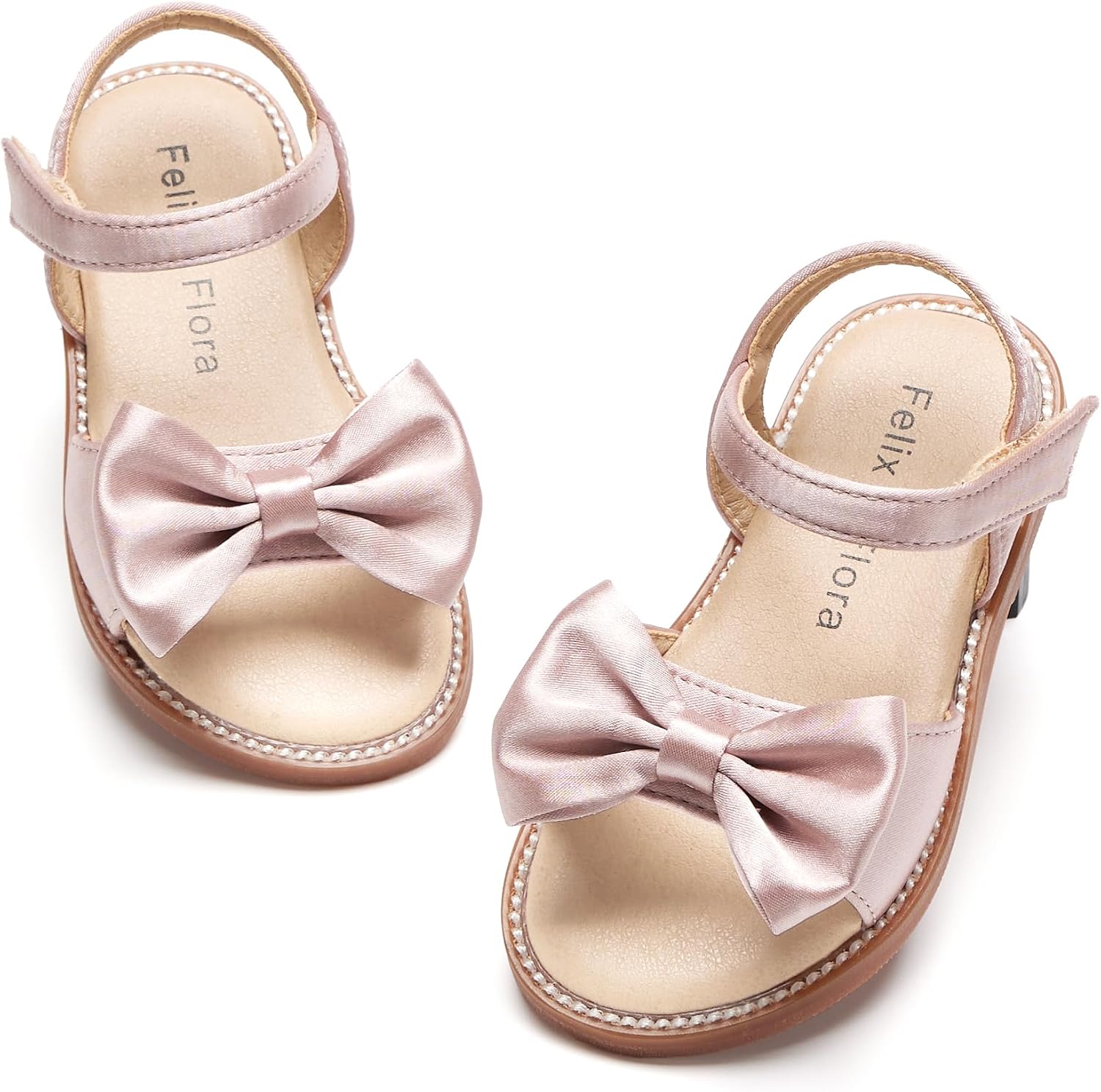Girls' white sandals (size 6)