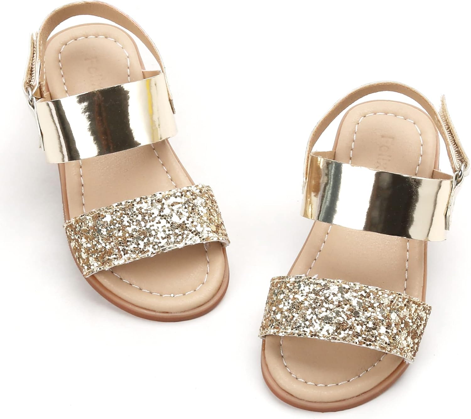 Girls' white sandals (size 6)