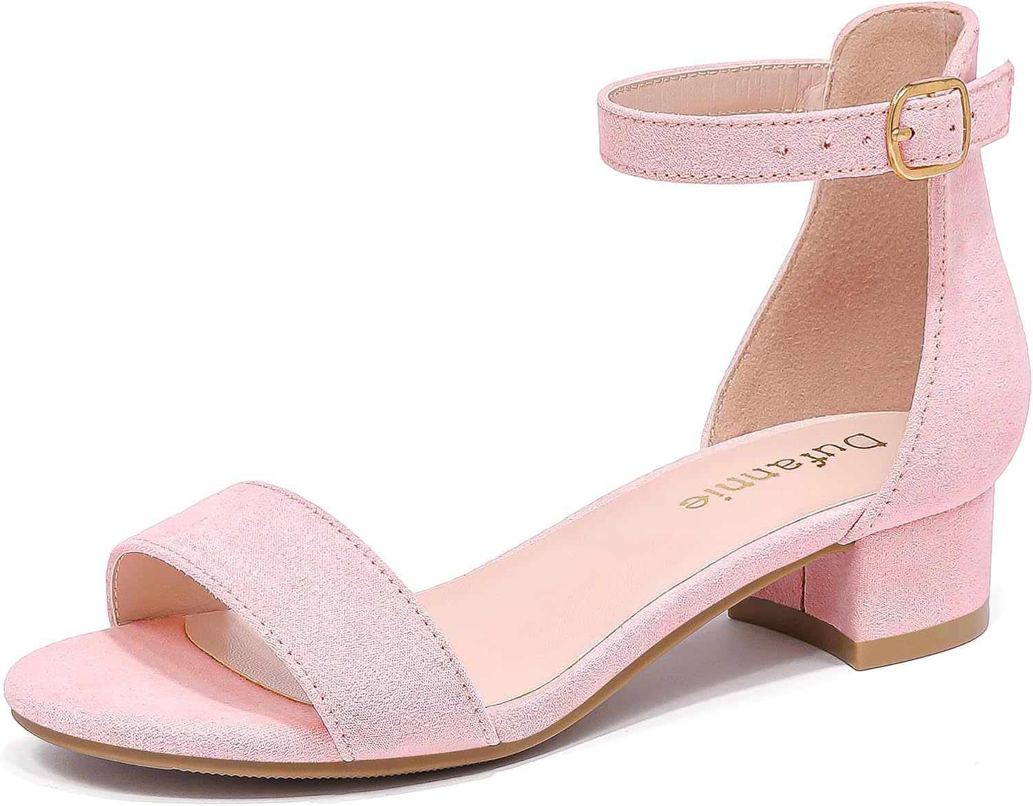 Children's Gold Dress Shoes/Sandals with Heels (Big Kid Size 3)