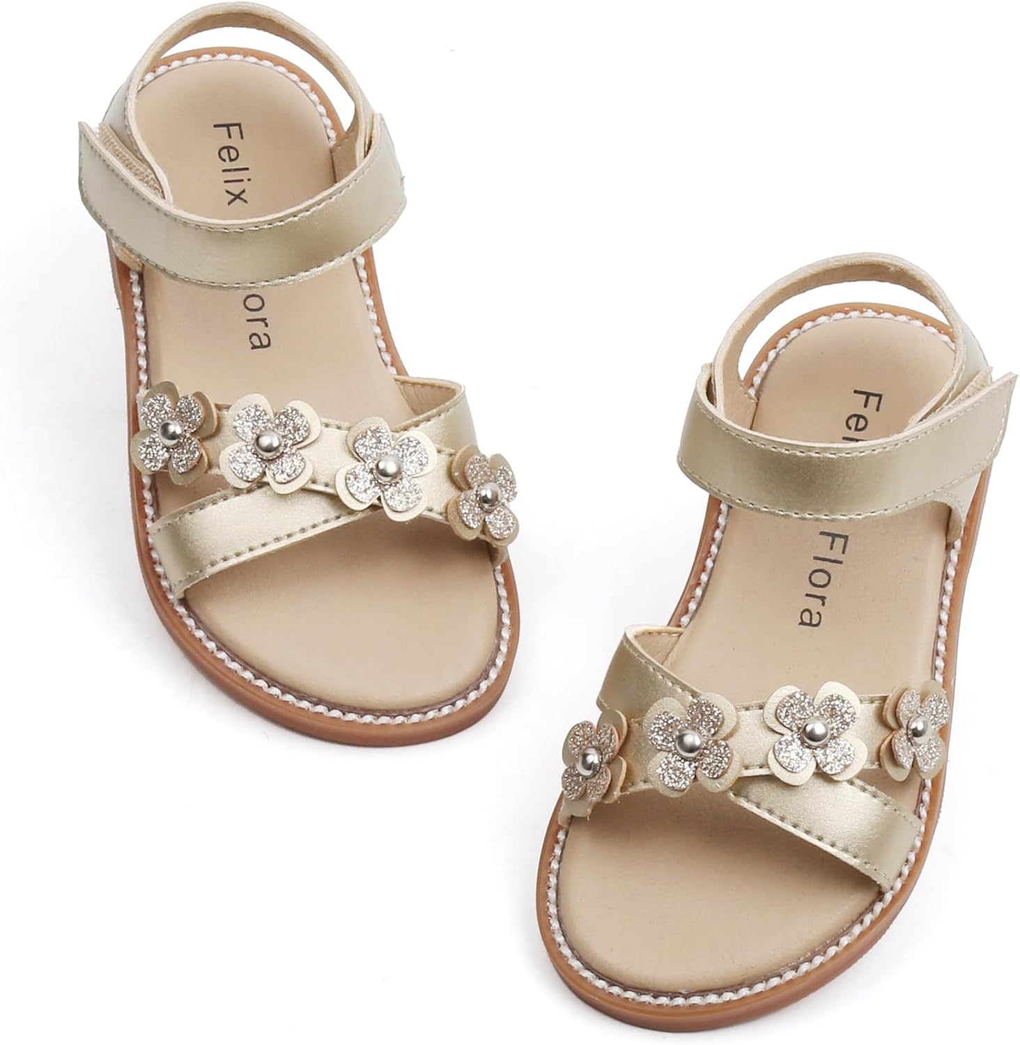 Girls' Pink Sandals – Easter Flower Girl Dress Shoes, Open-Toe Flats | Sandals