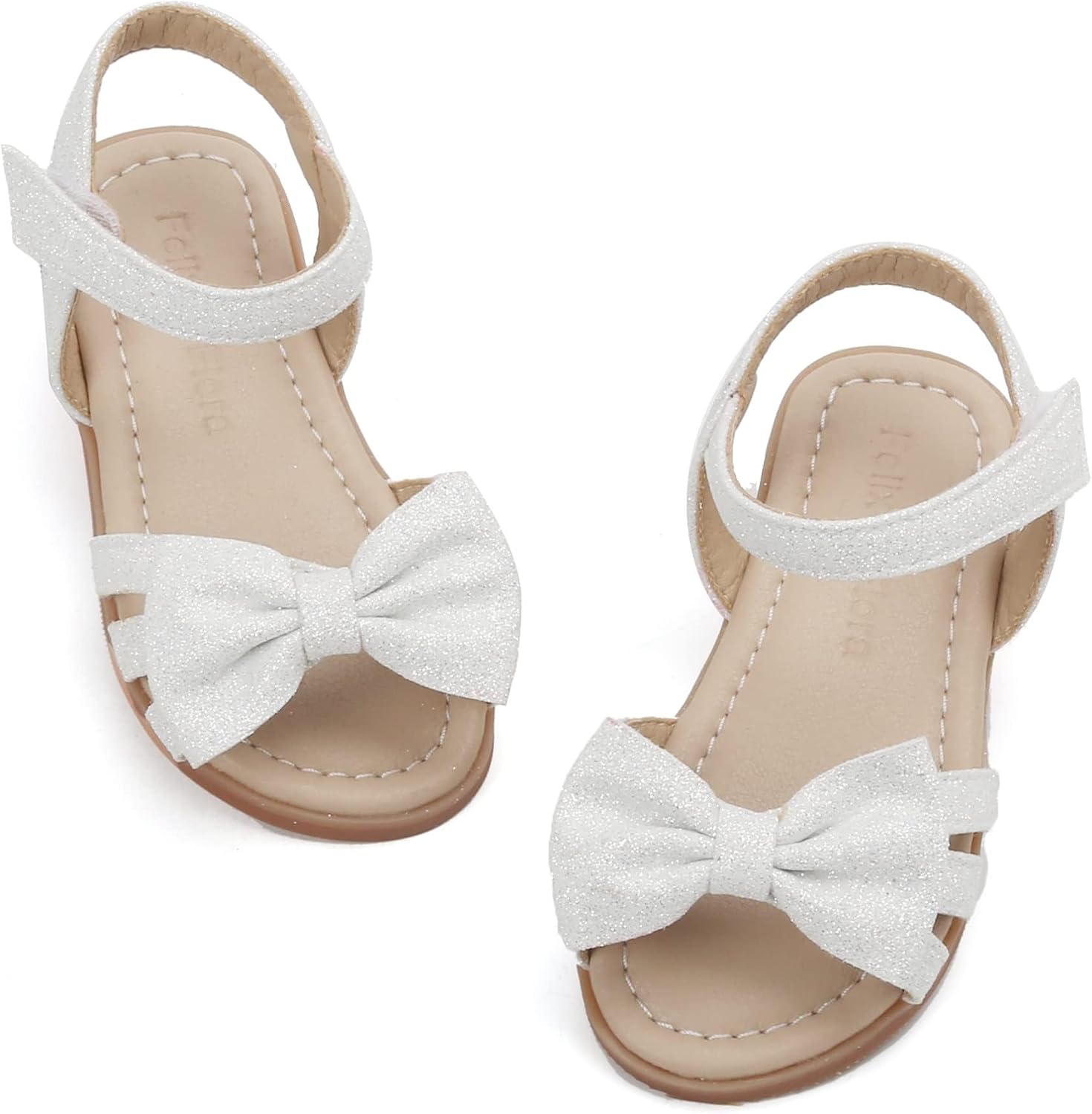 Girls' Pink Sandals – Easter Flower Girl Dress Shoes, Open-Toe Flats | Sandals