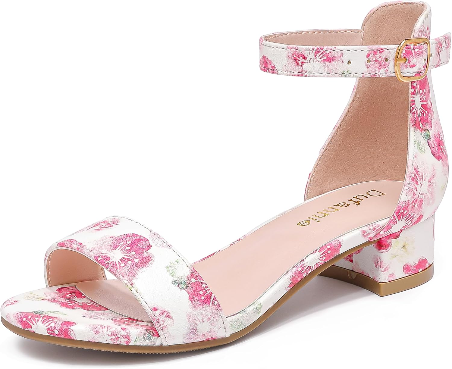 Children's Gold Dress Shoes/Sandals with Heels (Big Kid Size 3)
