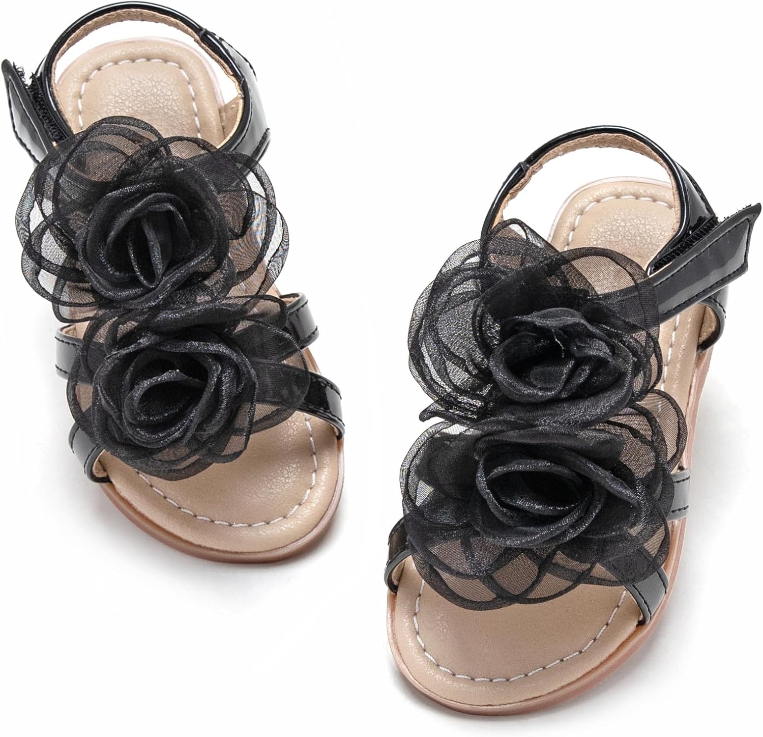 Girls' Pink Sandals – Easter Flower Girl Dress Shoes, Open-Toe Flats | Sandals