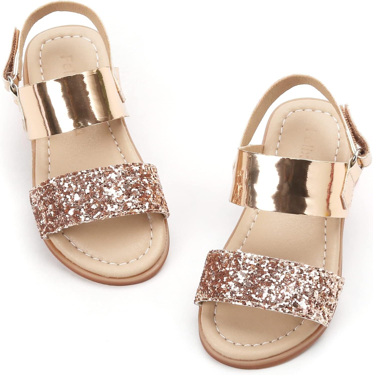 Girls' white sandals (size 6)