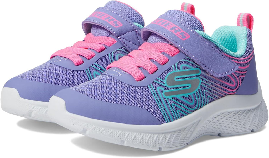 Skechers Kids' Unisex Microspec Plus - Swirl Sweet Sneakers.