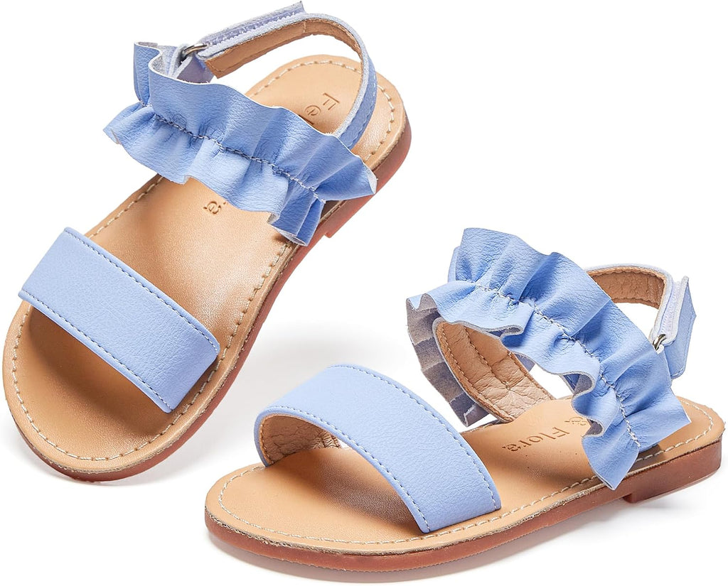 Girls' white sandals (size 6)