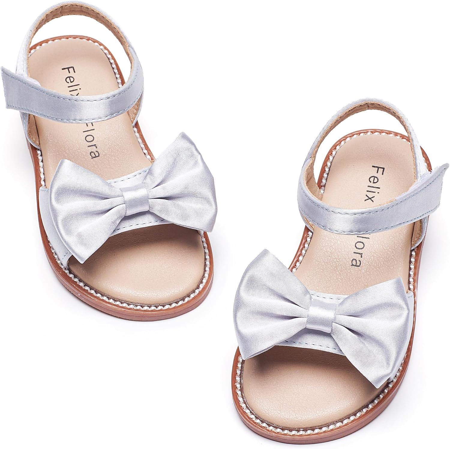 Girls' white sandals (size 6)