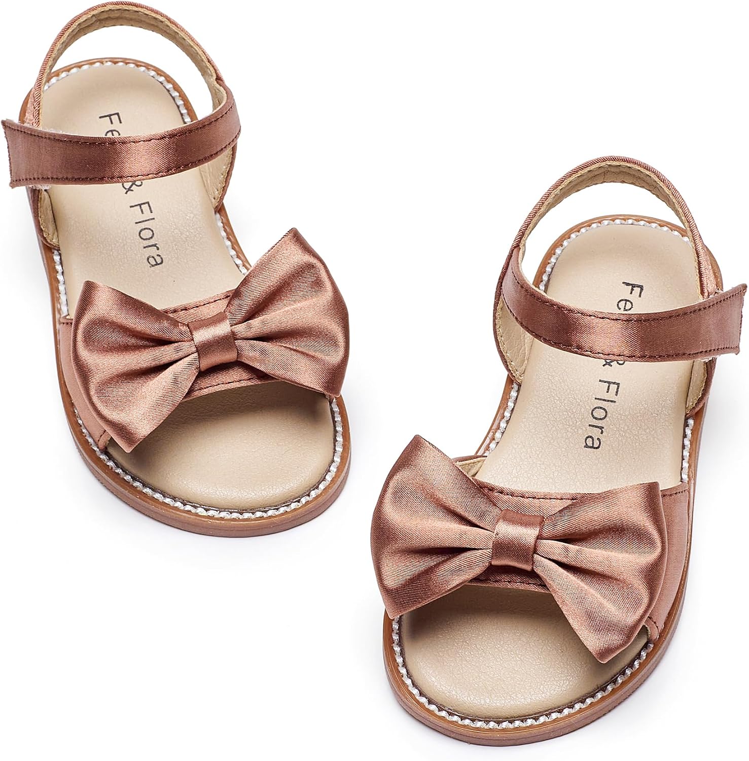 Girls' white sandals (size 6)