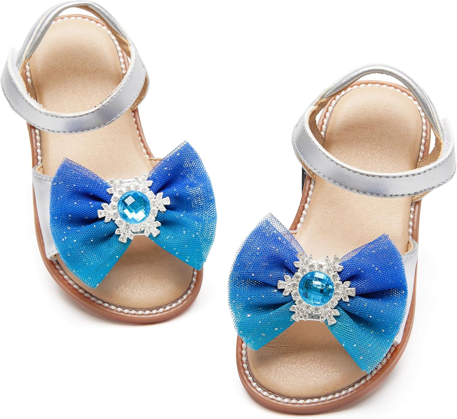 Girls' white sandals (size 6)