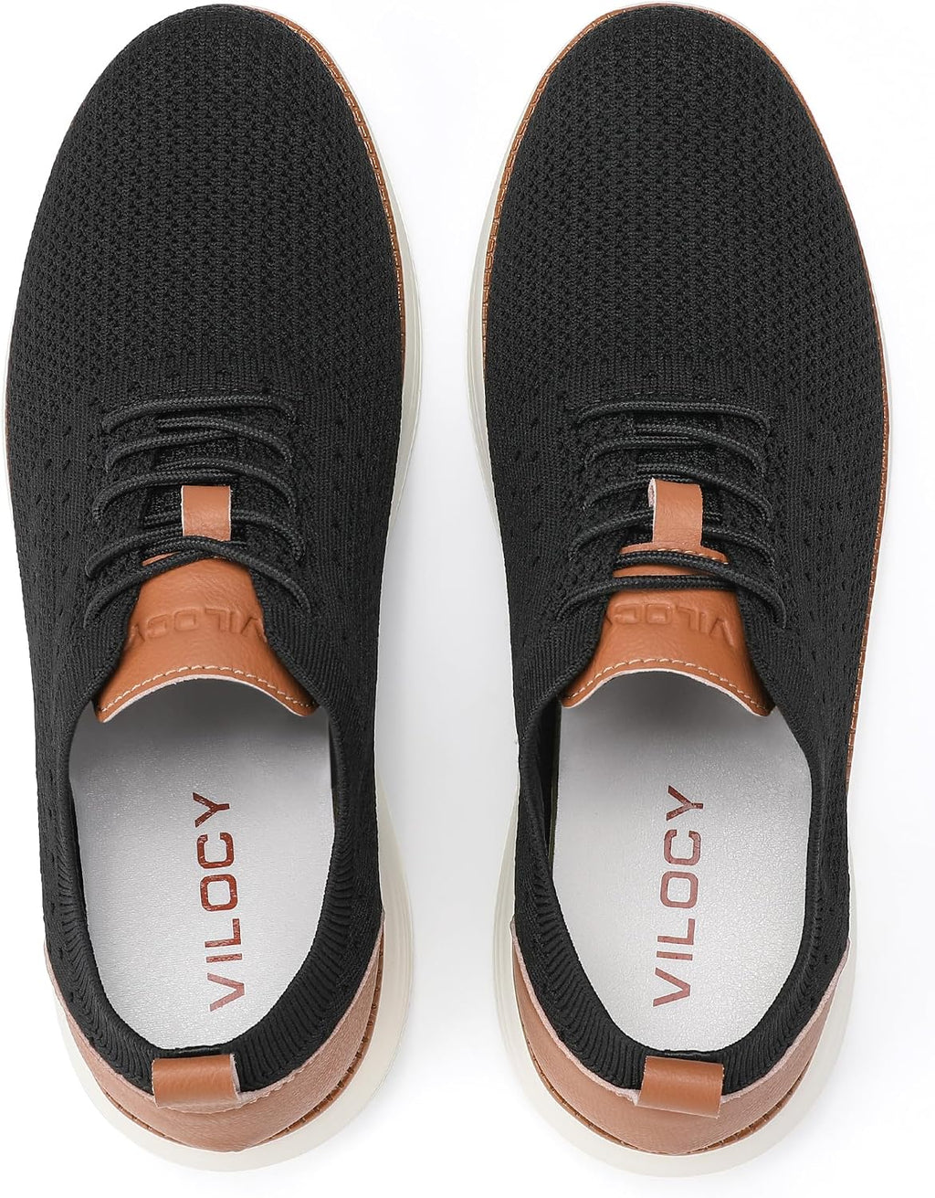 Men's Casual Business Sneakers (Black, Size 44W) | Stylish Sneakers