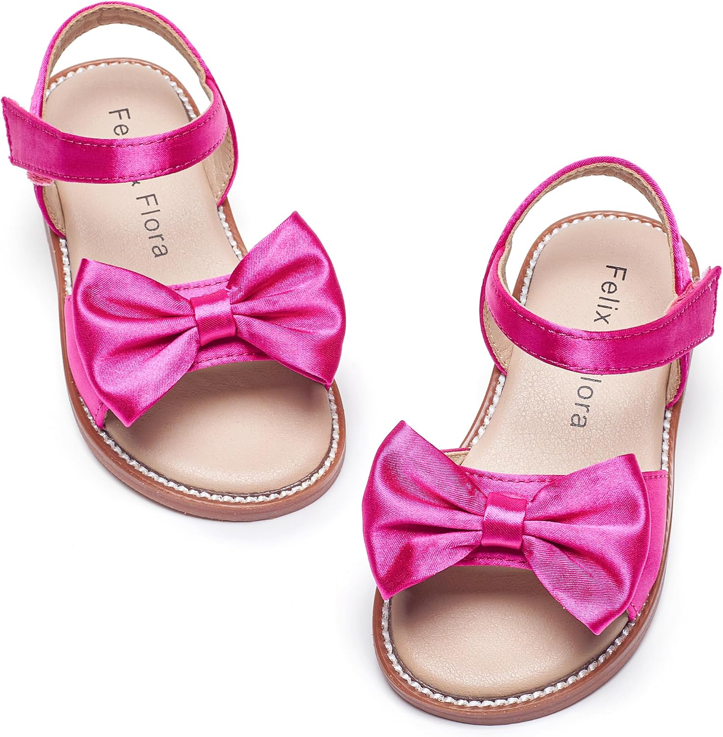 Girls' white sandals (size 6)