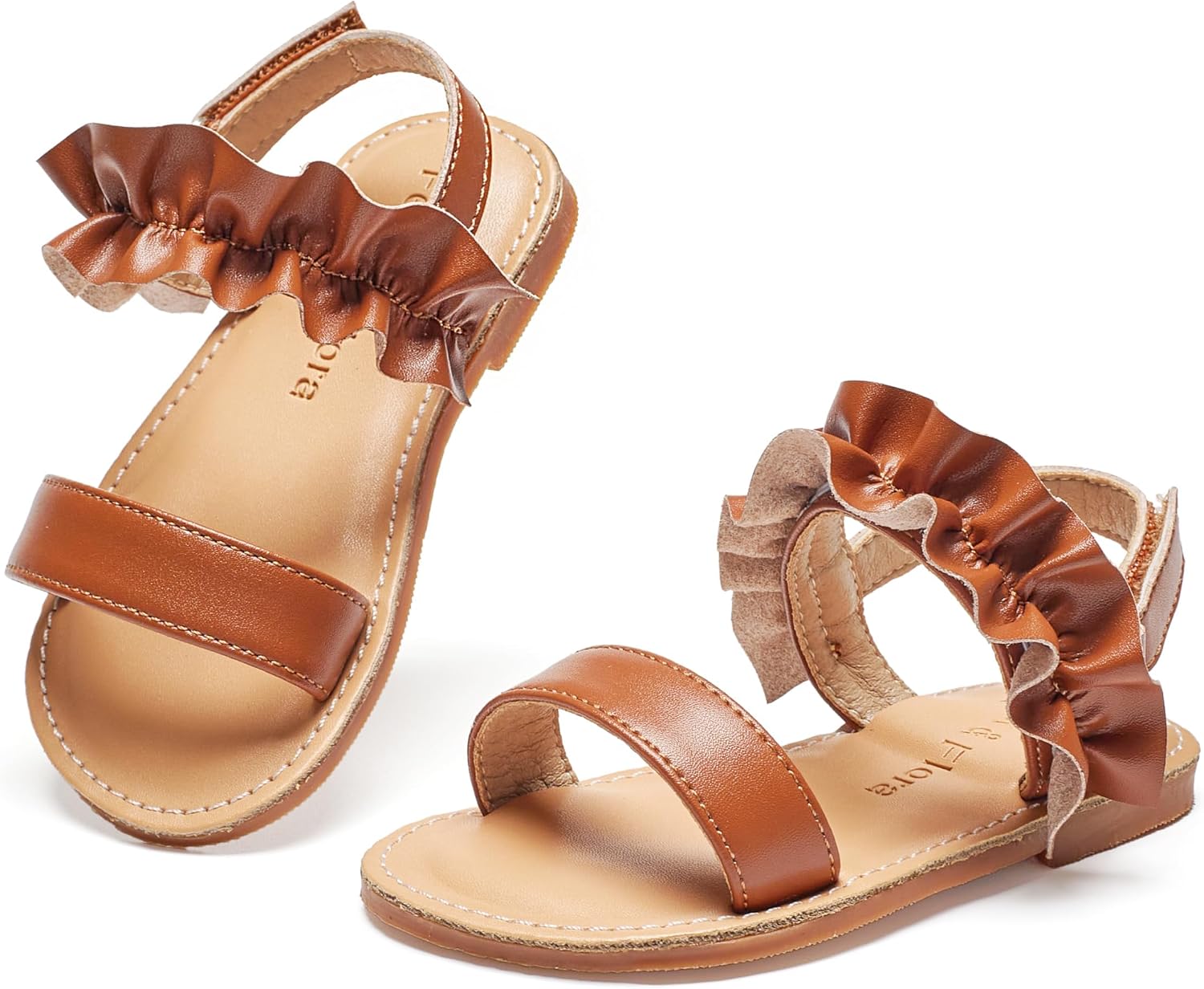Girls' white sandals (size 6)