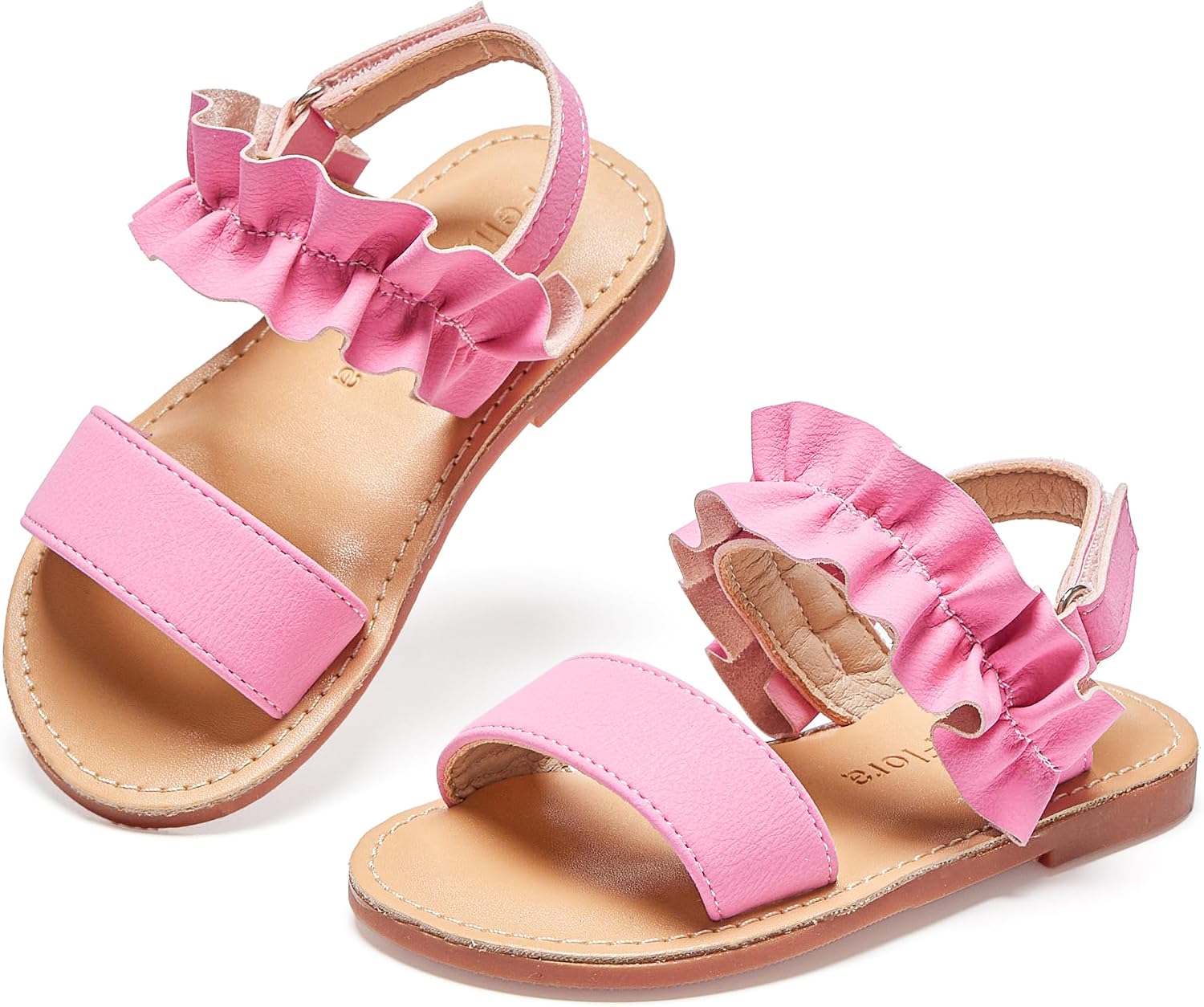 Girls' white sandals (size 6)