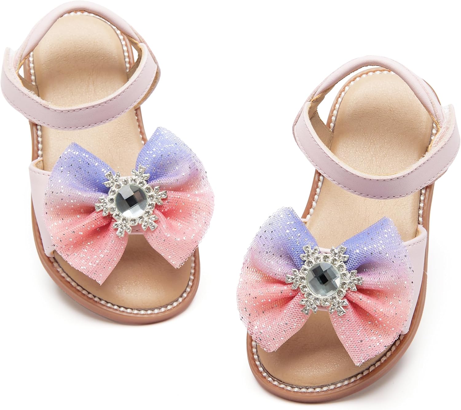 Girls' white sandals (size 6)