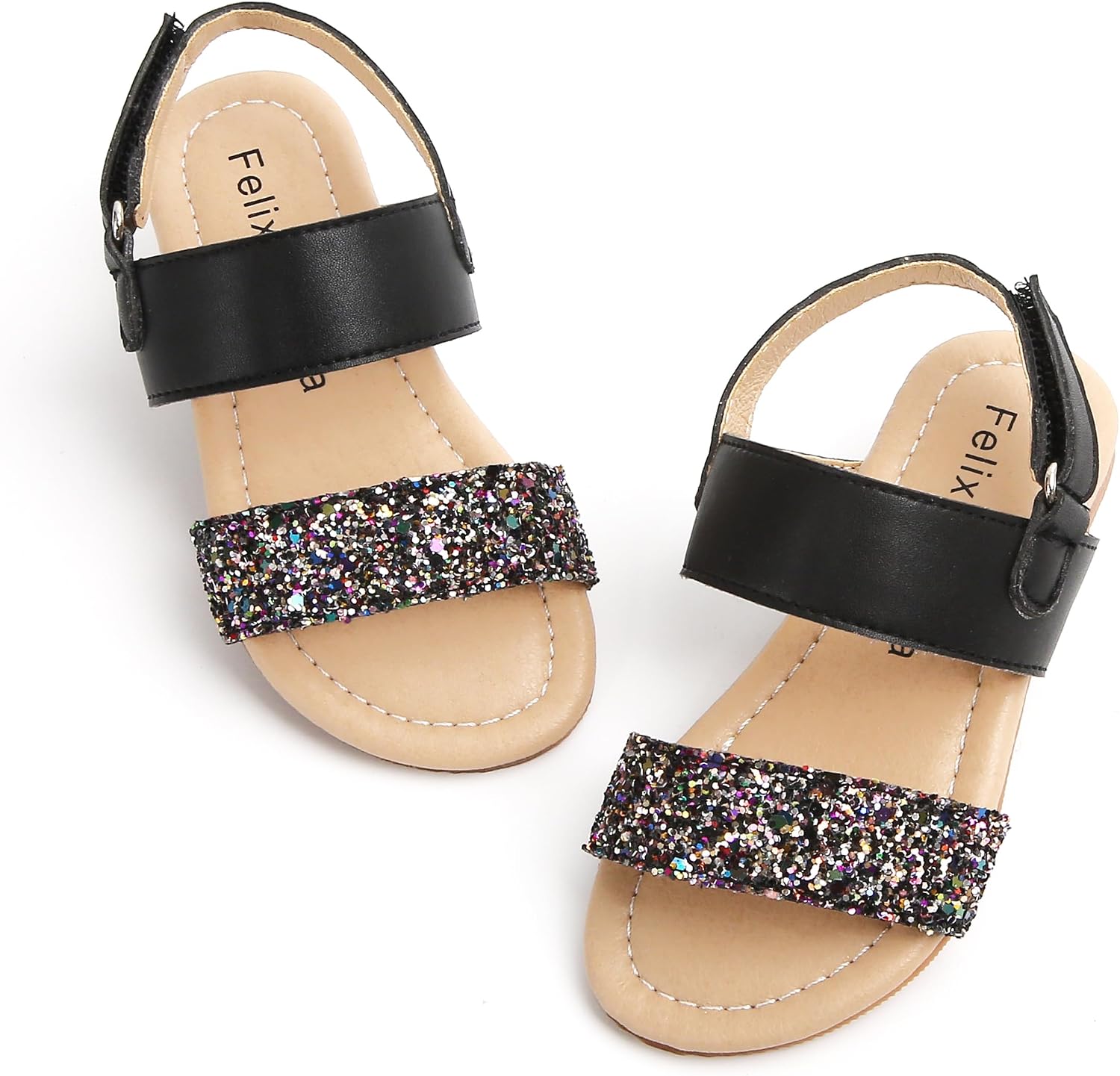 Girls' white sandals (size 6)
